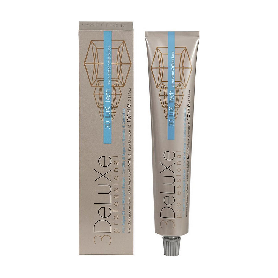 Уцінка! Крем-фарба для волосся 3DeLuXe Tech Hair Colouring Cream 6.3 Темний блондин золотистий, 100 мл